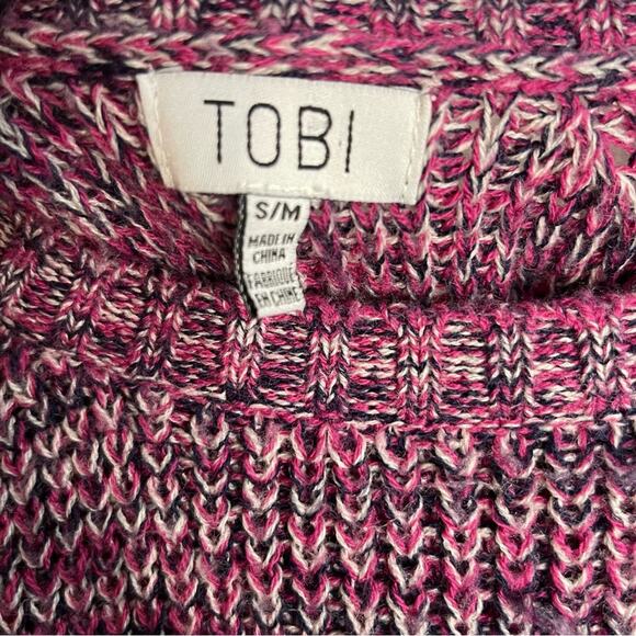 Tobi Pink Purple Oversized Knit Sweater - Picture 3 of 6